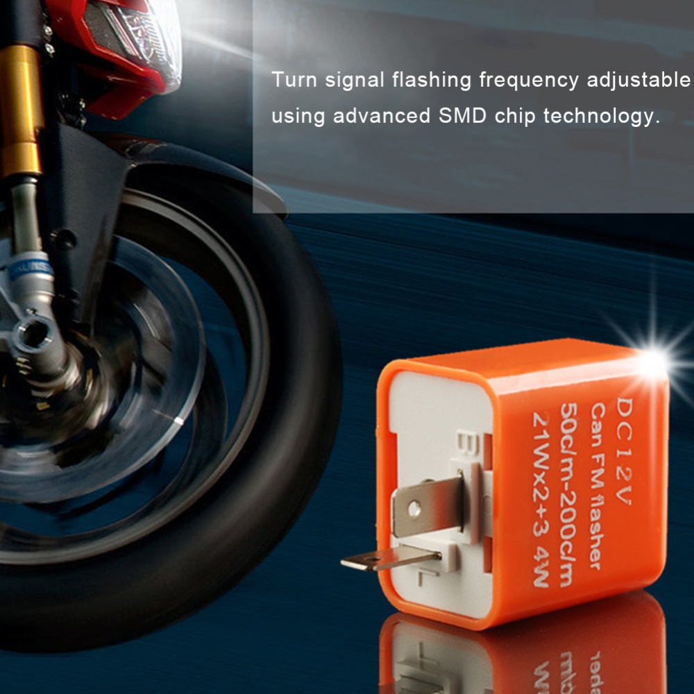 Motorcycle Gear Protection - DV 12V LED Flasher Adjustable Frequency