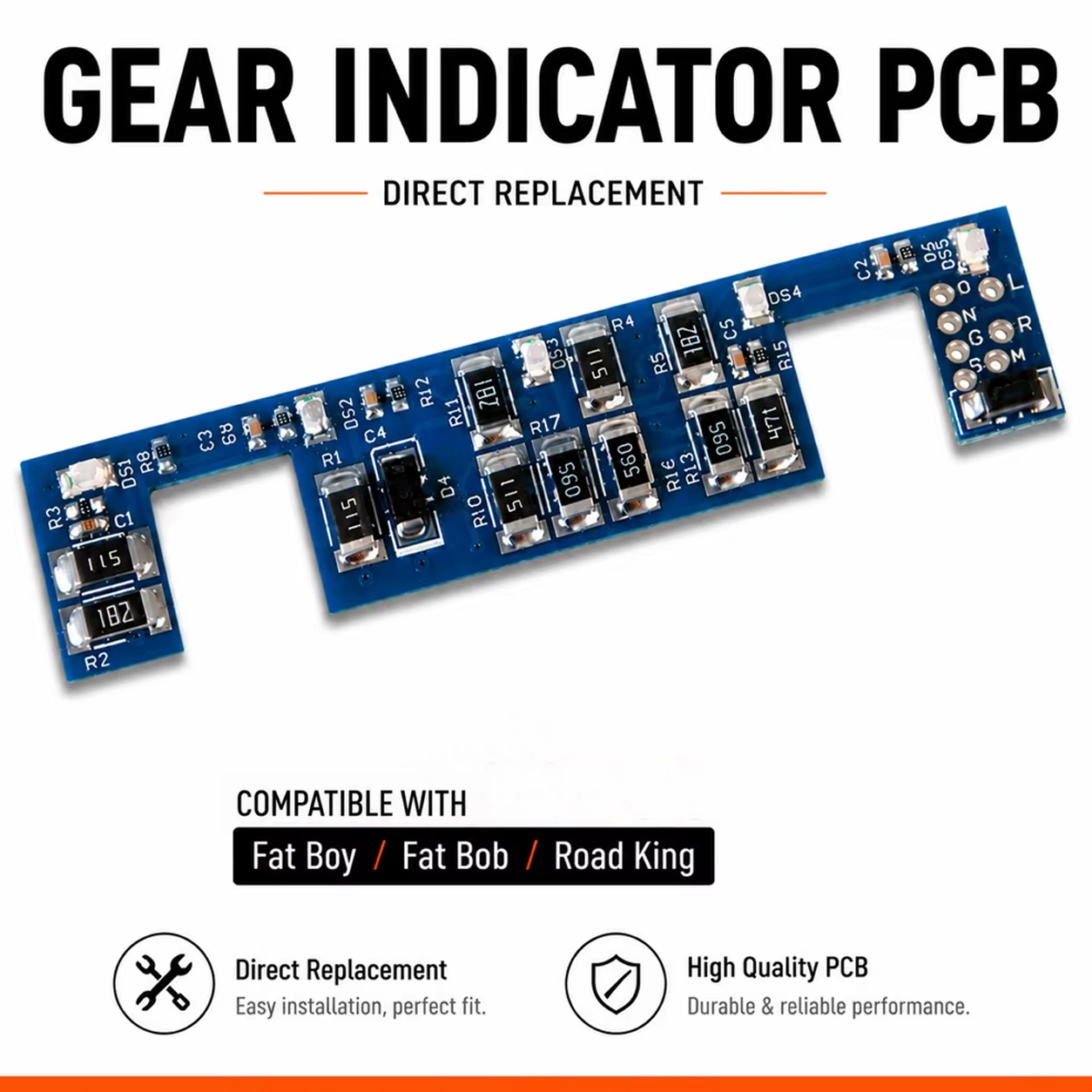 Gear Indicator Display - Motorcycle Gear Indicator PCB Board For