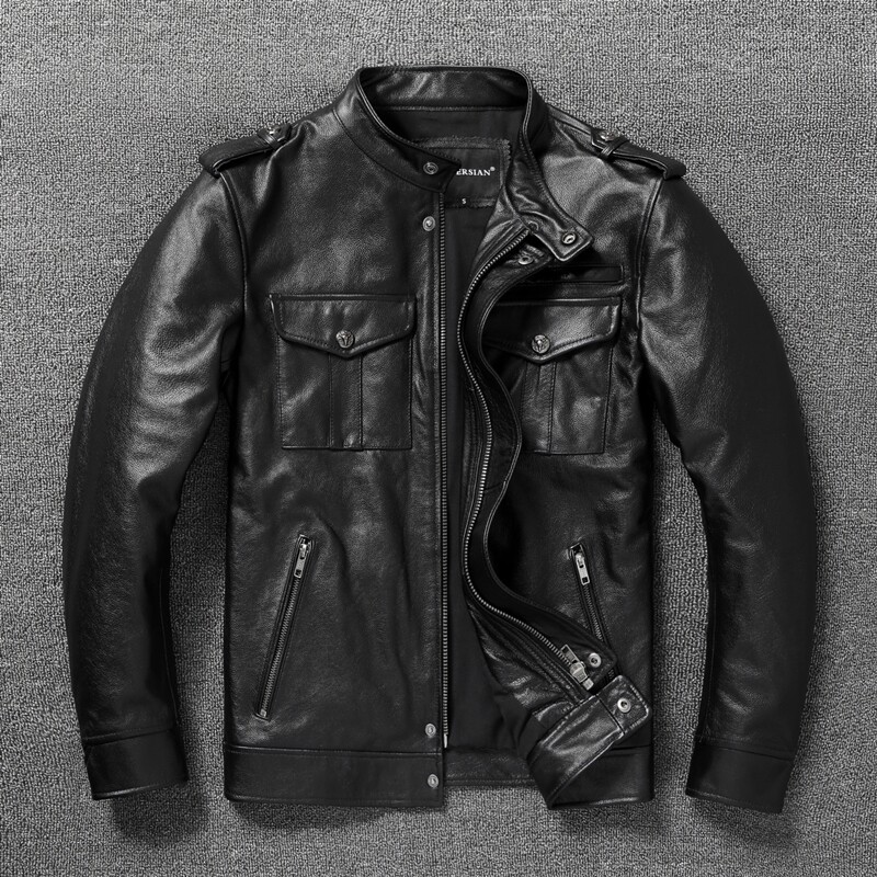Genuine Leather Man Jackets Sl - Riding Jacket Leather ulasan dan harga