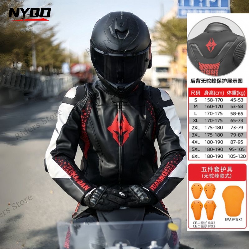 Motorcycle Riding Clothes Leat - Riding Jacket Leather ulasan dan harga