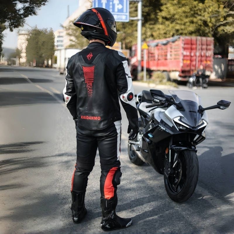 Motorcycle Riding Clothes Leat - Riding Jacket Leather ulasan dan harga