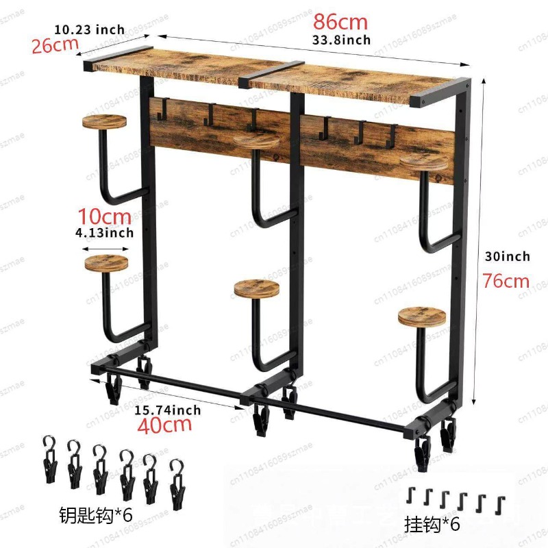Wall-mounted helmet rack, mult - Motorcycle Gear Garage Storage ulasan dan harga