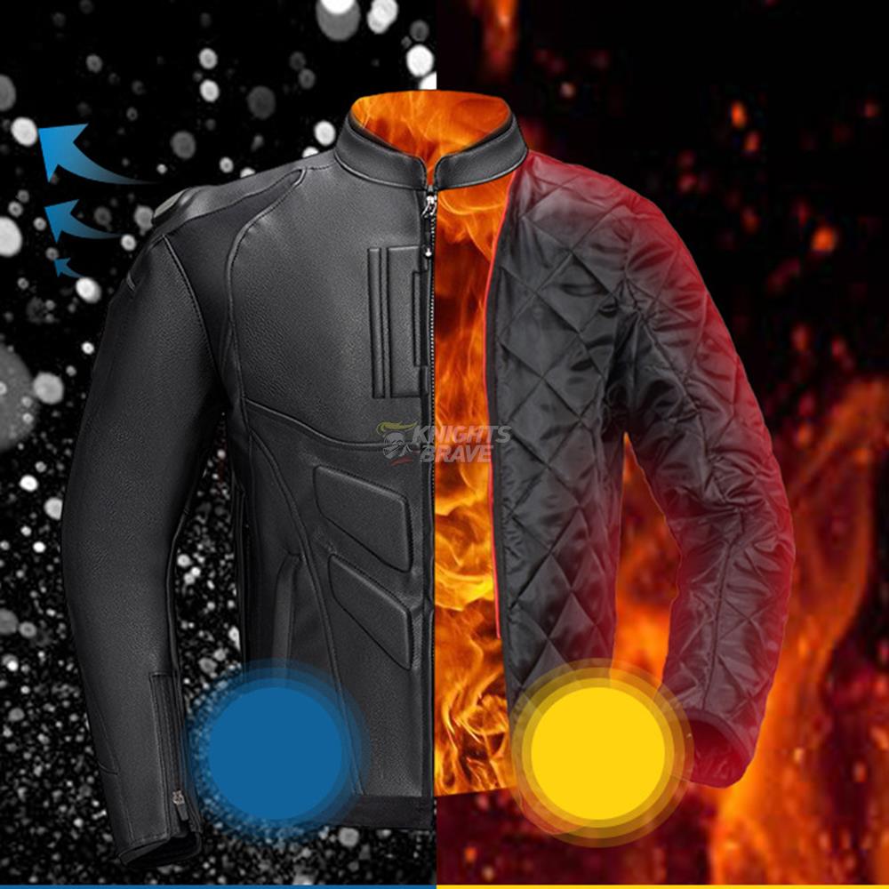 GHOST RACING Winter Motorcycle - Riding Jacket Leather ulasan dan harga