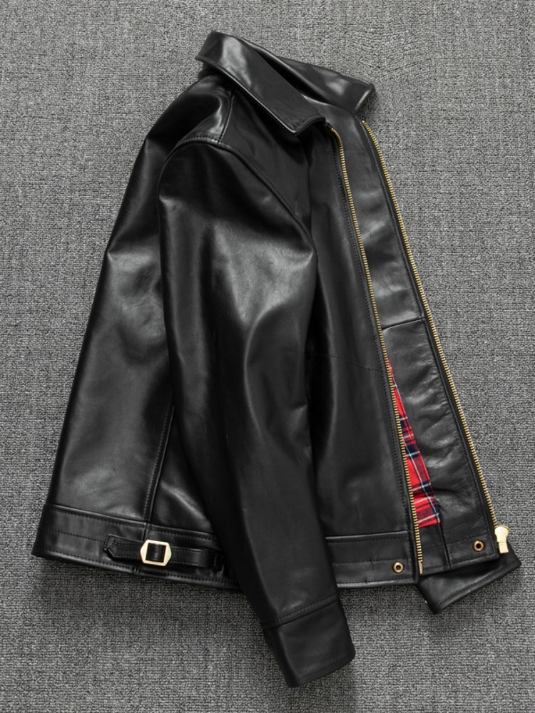 Mens Slim Fit 100% Horsehide G - Riding Jacket Leather ulasan dan harga