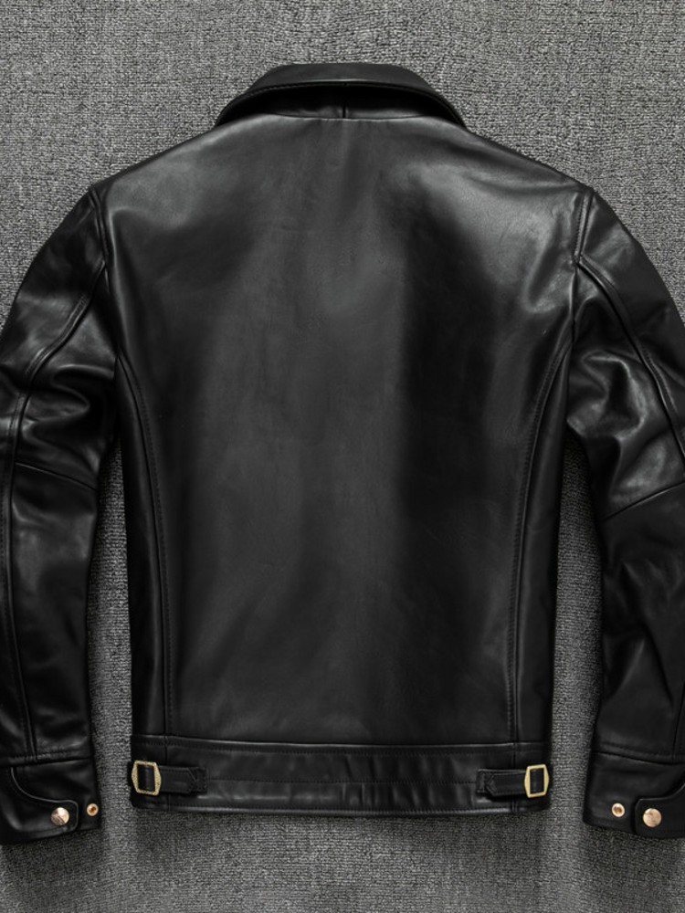 Mens Slim Fit 100% Horsehide G - Riding Jacket Leather ulasan dan harga