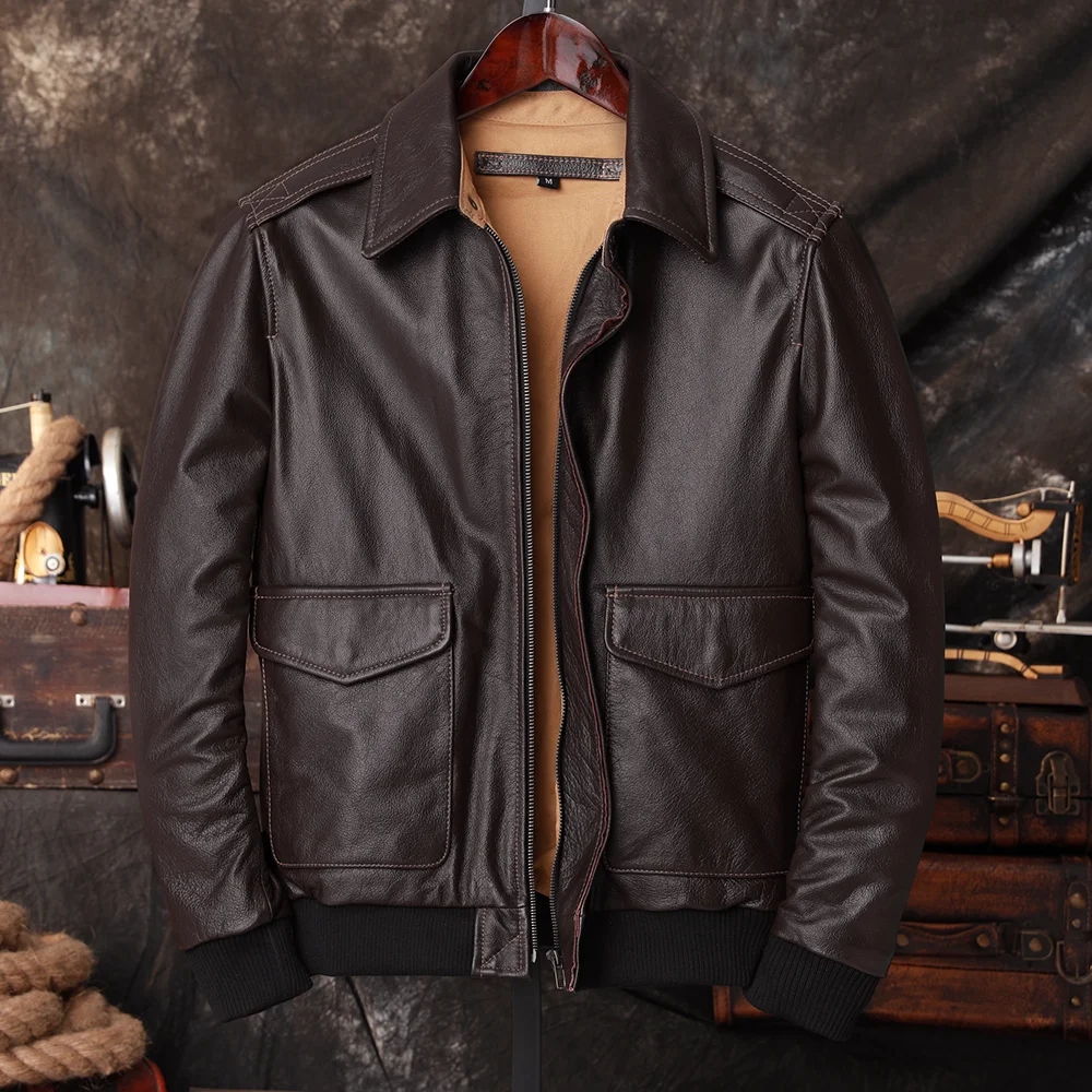 Bomber A2 Pilot Genuine Leathe - Riding Jacket Leather ulasan dan harga