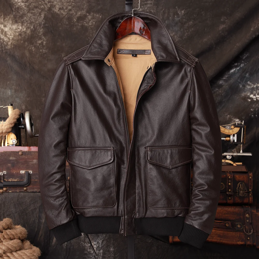Bomber A2 Pilot Genuine Leathe - Riding Jacket Leather ulasan dan harga