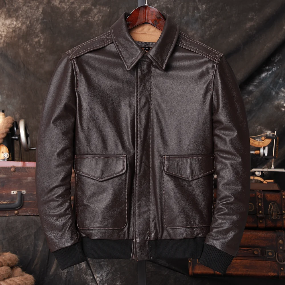 Bomber A2 Pilot Genuine Leathe - Riding Jacket Leather ulasan dan harga
