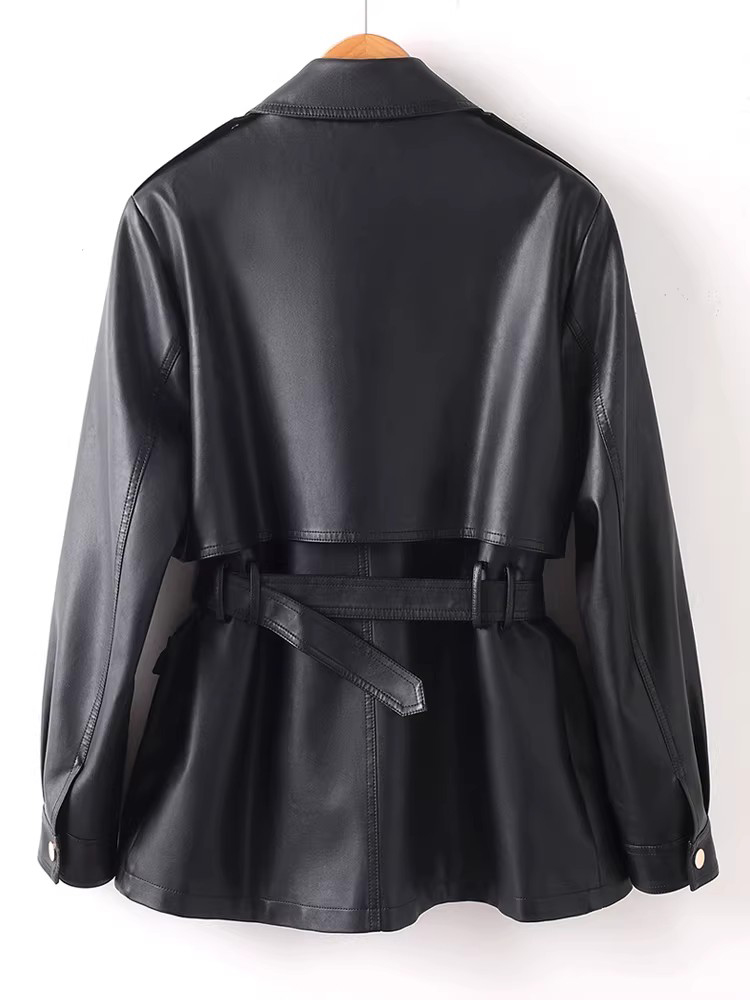 New Women Split Leather Motor  - Riding Jacket Leather ulasan dan harga
