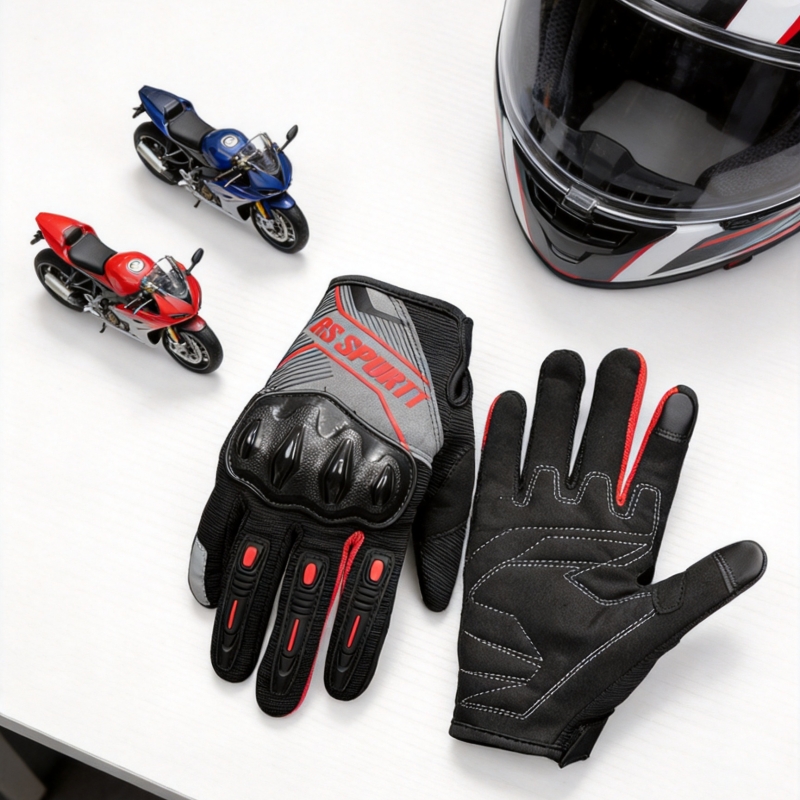 RS Full Finger Motorcycle Glov - Motorcycle Gear Mesh ulasan dan harga