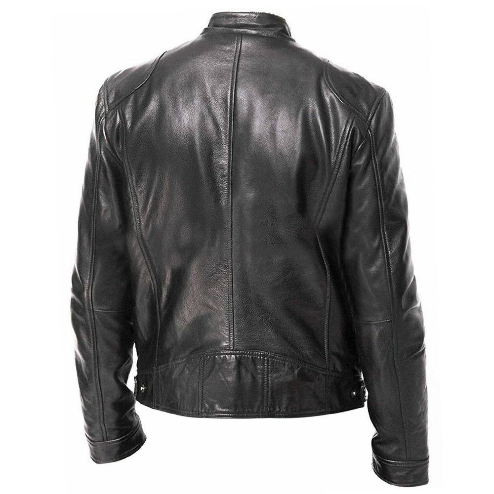 PU Leather Motorcycle Jacket M - Riding Jacket Leather ulasan dan harga