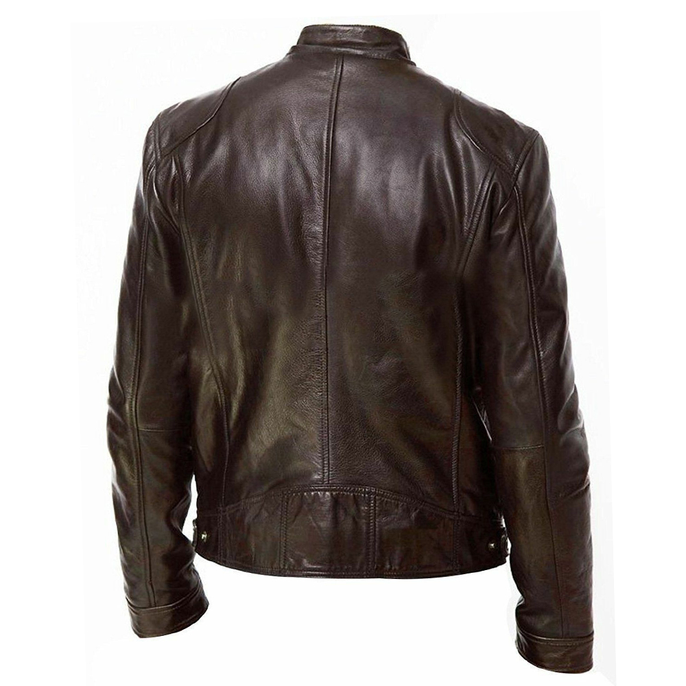 PU Leather Motorcycle Jacket M - Riding Jacket Leather ulasan dan harga